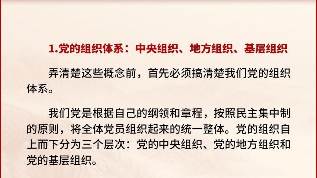 黨支部(bu)、黨小(xiǎo)組、黨委(wei)、黨工(gong)委(wei)、黨組……這些概念你都清(qing)楚嗎